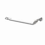 MagnaFlow 52098 oem grade direct-fit catalytic converter, opposite rear three-quarter view of the turntable spin