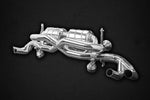 Capristo valved exhaust for Lamborghini Gallardo LP560/LP570, polished stainless with twin tips each side