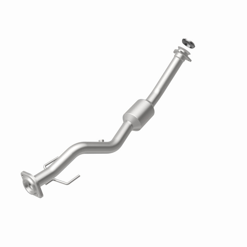 MagnaFlow 5451217 carb direct-fit catalytic converter, rear view of the turntable spin