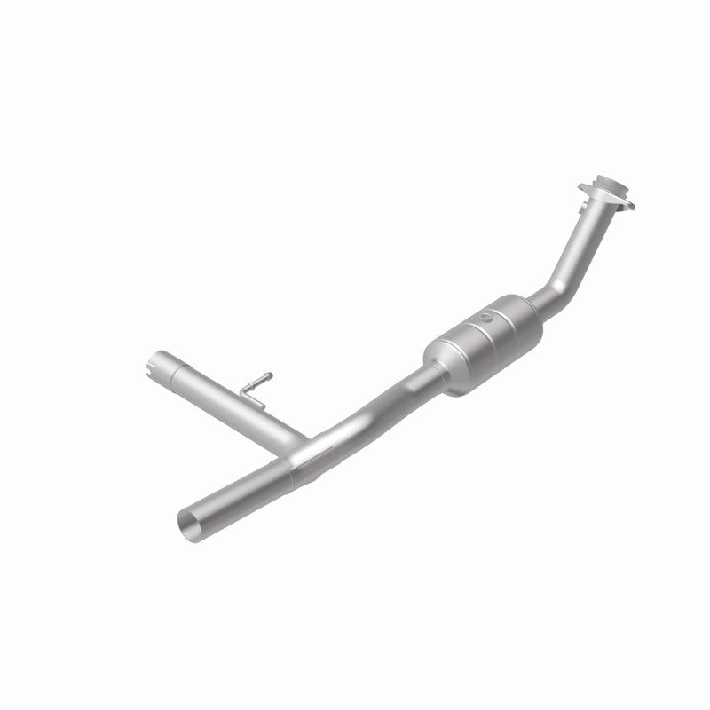 MagnaFlow 4551410 carb direct-fit catalytic converter, rear view of the turntable spin