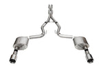 Corsa 24+ Ford Mustang GT Xtreme CatBack Exhaust Sys 3.0in Dual Rear Exit w/4.5in Straight Cut Tips