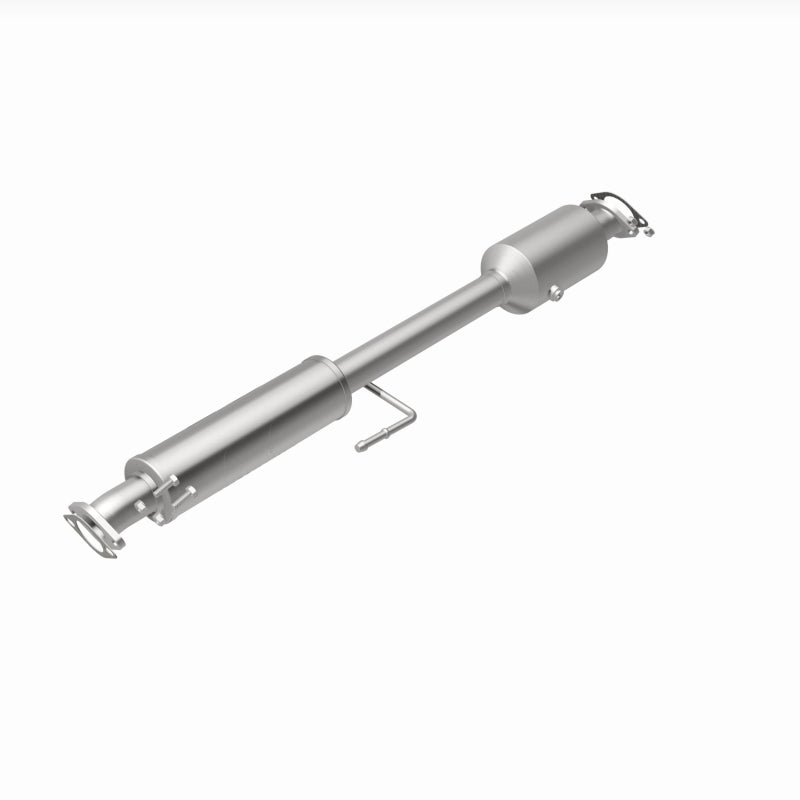 MagnaFlow 5571820 carb direct-fit catalytic converter, rear view of the turntable spin