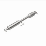 MagnaFlow 5571820 carb direct-fit catalytic converter, rear view of the turntable spin