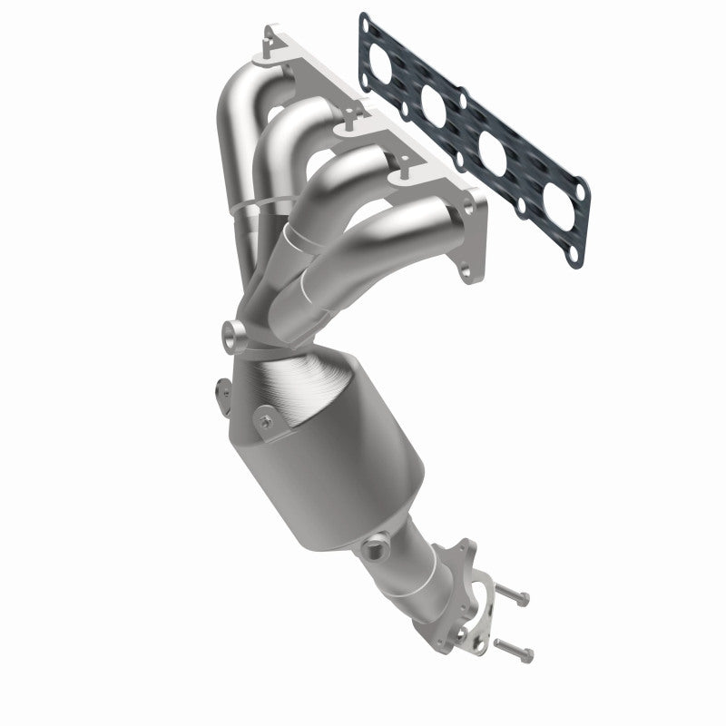 MagnaFlow 5451158 carb manifold converter, opposite side view of the turntable spin