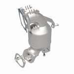 MagnaFlow 280574 oem grade direct-fit catalytic converter, rear three-quarter view of the turntable spin