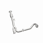 MagnaFlow 4593008 carb direct-fit catalytic converter, opposite side view of the turntable spin