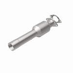 MagnaFlow 21-989 oem grade direct-fit catalytic converter, rear view of the turntable spin