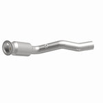MagnaFlow 52930 oem grade direct-fit catalytic converter, front three-quarter view of the turntable spin