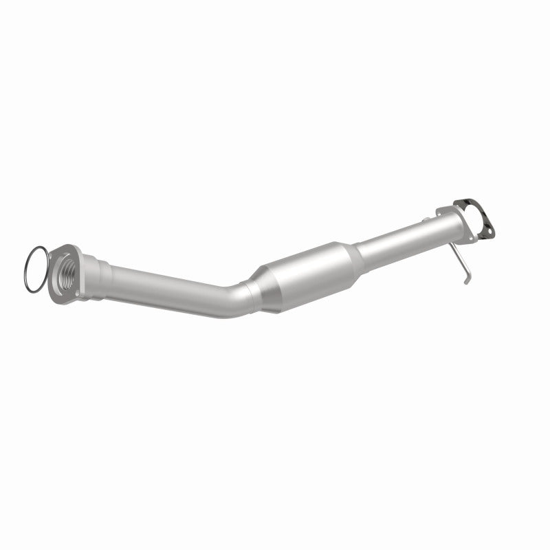 MagnaFlow 5461221 carb direct-fit catalytic converter, front three-quarter view of the turntable spin