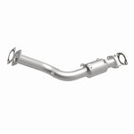 MagnaFlow 52708 oem grade direct-fit catalytic converter, front three-quarter view of the turntable spin