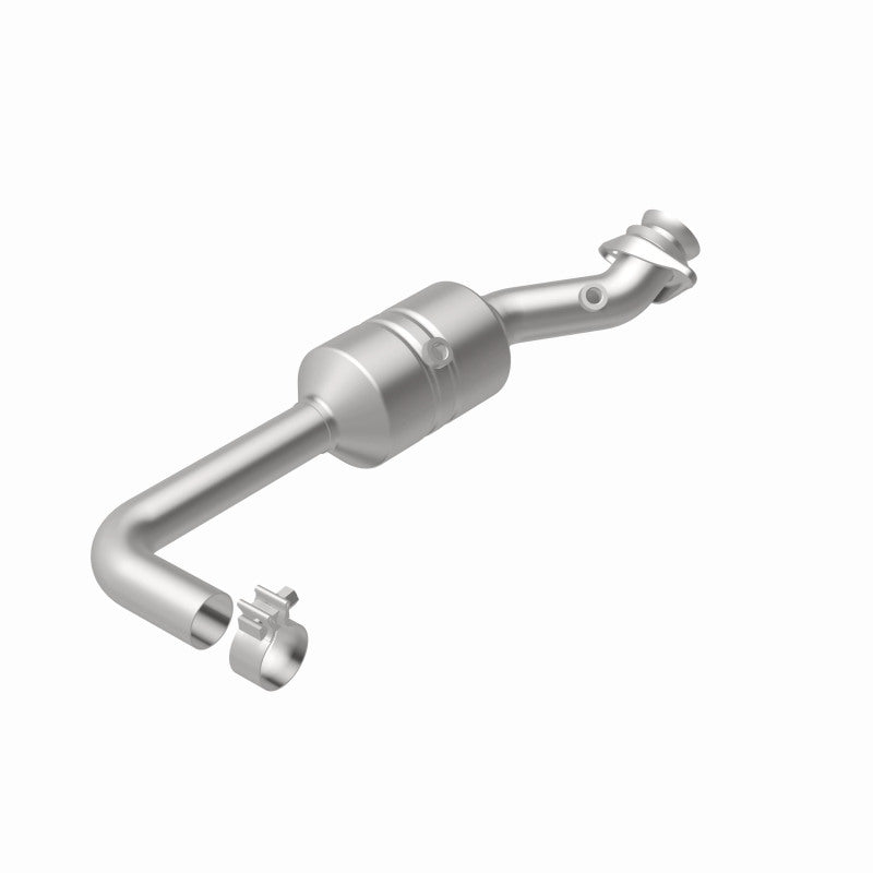 MagnaFlow 5551157 carb direct-fit catalytic converter, rear view of the turntable spin