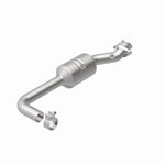MagnaFlow 5551157 carb direct-fit catalytic converter, rear view of the turntable spin