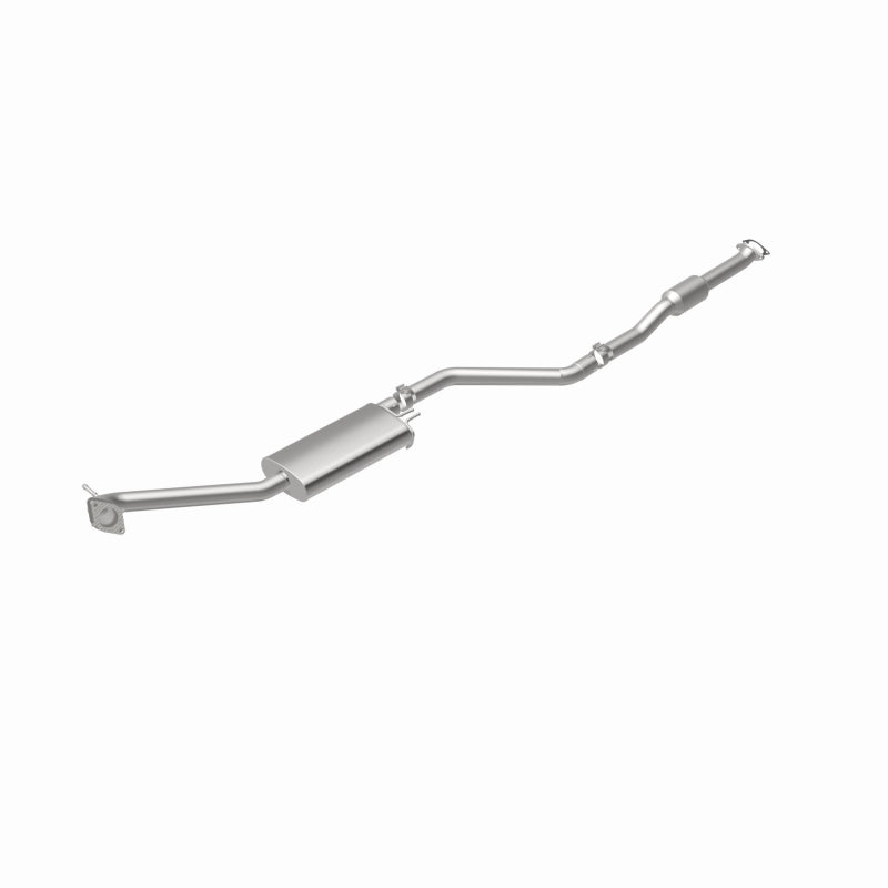 MagnaFlow 280049 oem grade direct-fit catalytic converter, rear view of the turntable spin