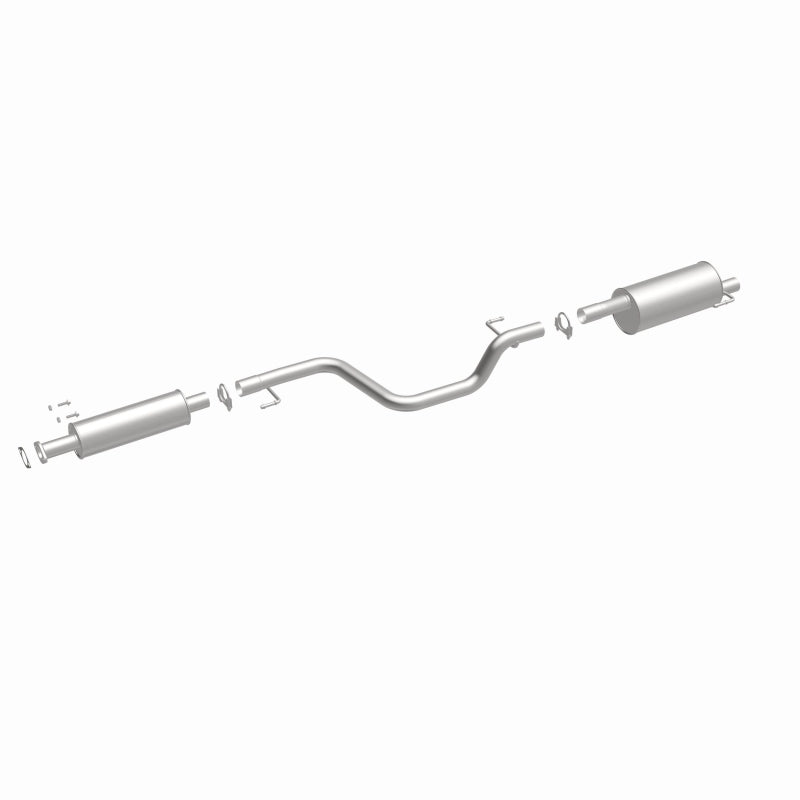 BRExhaust 106-0815 direct-fit exhaust kit, front three-quarter view of the turntable spin