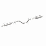 BRExhaust 106-0815 direct-fit exhaust kit, front three-quarter view of the turntable spin