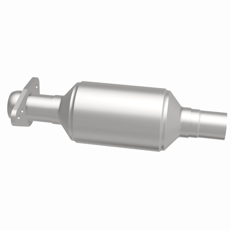 MagnaFlow 3391496 carb direct-fit catalytic converter, side view of the turntable spin