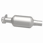 MagnaFlow 3391496 carb direct-fit catalytic converter, side view of the turntable spin