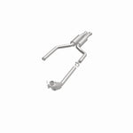 MagnaFlow 52996 oem grade direct-fit catalytic converter, opposite front three-quarter view of the turntable spin