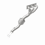 MagnaFlow 5531718 carb manifold converter, rear view of the turntable spin