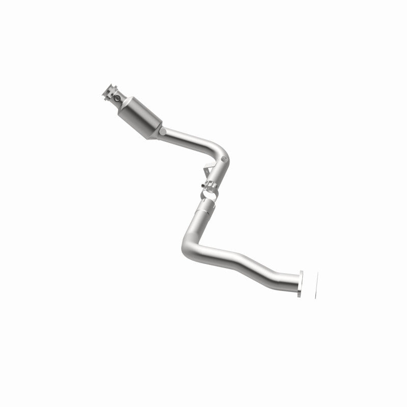 MagnaFlow 5551719 carb direct-fit catalytic converter, side view of the turntable spin