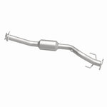 MagnaFlow 5551221 carb direct-fit catalytic converter, side view of the turntable spin