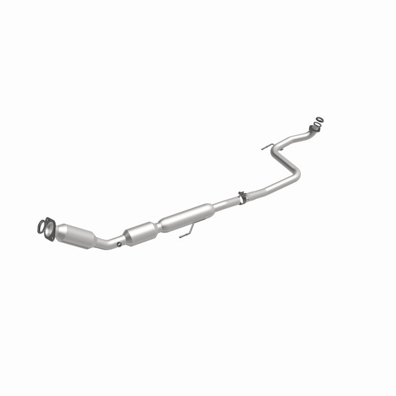 MagnaFlow 551159 carb direct-fit catalytic converter, front three-quarter view of the turntable spin