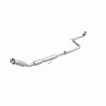MagnaFlow 551159 carb direct-fit catalytic converter, front three-quarter view of the turntable spin