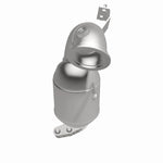 MagnaFlow 551132 carb direct-fit catalytic converter, side view of the turntable spin
