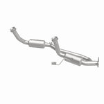 MagnaFlow 4551079 carb direct-fit catalytic converter, side view of the turntable spin