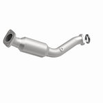 MagnaFlow 5461733 carb direct-fit catalytic converter, front three-quarter view of the turntable spin