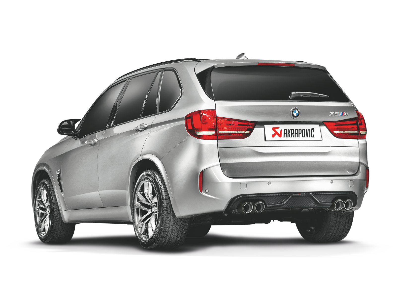 Akrapovic BMW X5M (F85) Rear Carbon Fiber Diffuser - Matte DI-BM/CA/2 for BMW X5 M F85 2015-2018, side view