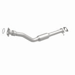 MagnaFlow 5461532 carb direct-fit catalytic converter, front three-quarter view of the turntable spin