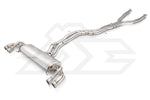 A top view of FI Exhaust Valvetronic Exhaust System For Bentley Bentayga W12 2016+ with white background