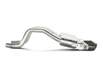 Akrapovic Chevrolet Corvette Z06 (C7) Slip-On Line (Titanium) w/ Carbon Tips MTP-CO/TI/2 for Chevrolet Corvette Z06 C7 2015-2019, side view