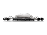 Akrapovic BMW M5 (F90) Rear Carbon Fiber Diffuser - Matte w/Red Akrapovic Logo DI-BM/CA/5/M/RS for BMW M5 F90 2018-2023, side view