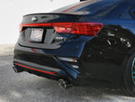 aFe Takeda 20-21 Kia Forte GT 1.6L (t) 3in to 2.5in SS Axle-Back Exhaust System w/ Carbon Fiber Tips