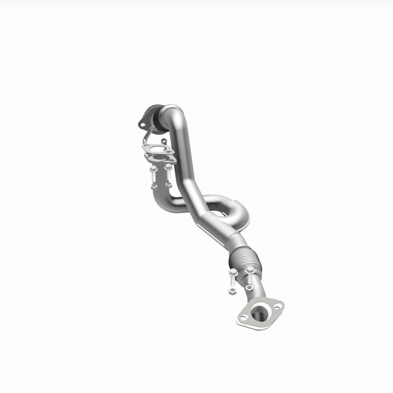 BRExhaust 107-0244 exhaust pipe, opposite side view of the turntable spin
