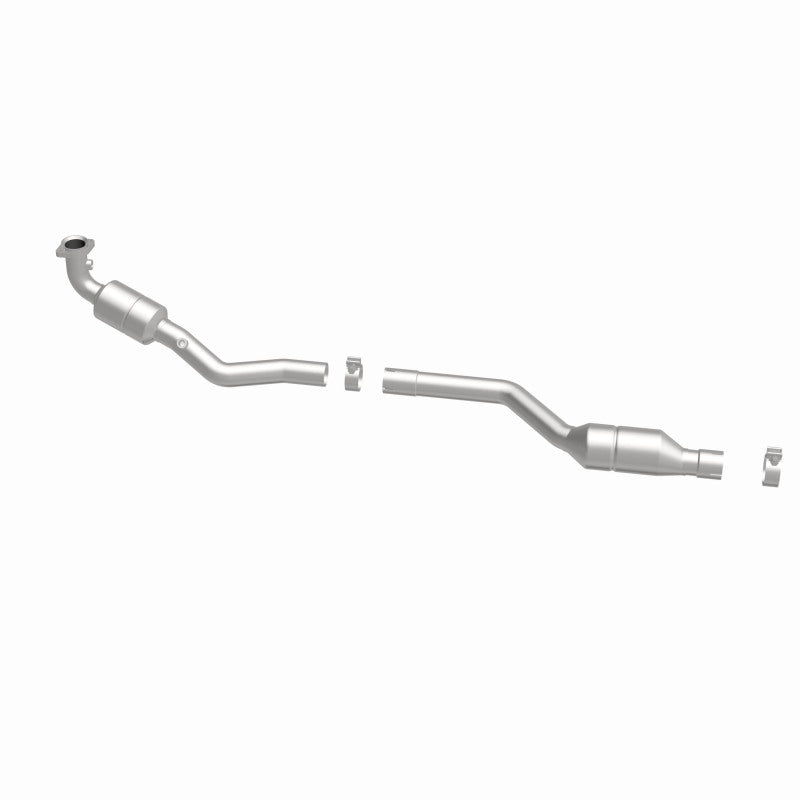 MagnaFlow 5411419 carb direct-fit catalytic converter, side view of the turntable spin