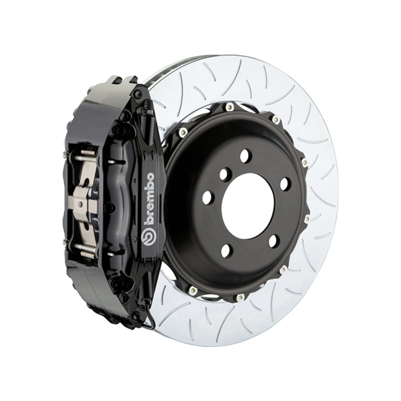 Mk6 GTI Brembo GT 4-piston front kit, black caliper, 355mm type 3 slotted 2-piece disc