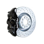 GD Impreza Brembo GT 4-piston front kit, black caliper (S family), 326mm drilled 1-piece disc