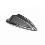 wide view of TRE Pre-Preg Carbon Fibre Shark Fin Aerial Cover for BMW 2 / 3 / 4 / M Series 2022+ with white background