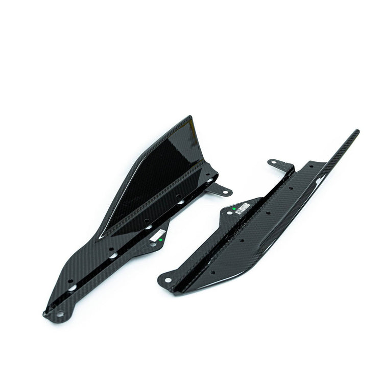 wide view of TRE Pre-Preg Carbon Fibre Side Blade Winglets BMW 2 Series / M240i G42 2021+ with white background