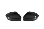 wide view of TRE Pre-preg Carbon Fibre Wing Mirror Covers for BMW 5 Series G60 2024+ with white background