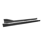 wide view of TRE Carbon Fibre Performance Style Side Skirts for BMW M3 / M4 GX 2021+ with white background