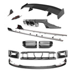 wide view of TRE Winged V3 Carbon Fibre Full Body Kit for BMW G87 M2 TR87 2023+ with white background