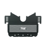 close top view of TRE Metal Skid Plate Under Tray (Oil Cooler Guard) for BMW M2/M3/M4 2020+ with white background
