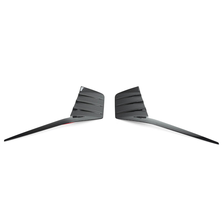 wide view of TRE Pre-Preg Carbon Fibre Rear Bumper Attachments for BMW M2 G87 2023+ with white background
