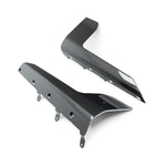 Close top view of TRE Pre-Preg Carbon Fiber Side Blade Winglets for BMW G87 M2 TR87 2023+ with white background