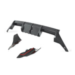 wide view of TRE Pre-Preg Carbon Fibre 3-Piece Rear Diffuser for BMW M2 G87 2023+ with white background