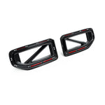 wide view of TRE Pre-Preg Performance Carbon Fibre Front Grilles for BMW M2 G87 (2023+) with white background